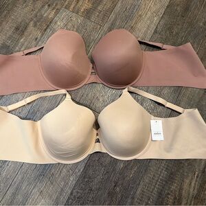 Lot 2 Auden Target 42D Bras NEW Beige Rose